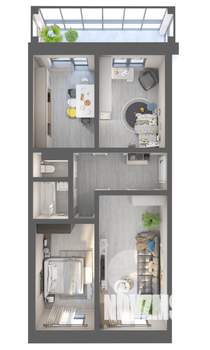 3-к квартира, строящийся дом, 67м2, 2/3 этаж