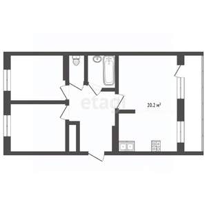 3-к квартира, вторичка, 59м2, 4/5 этаж