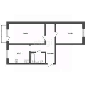 2-к квартира, вторичка, 44м2, 5/5 этаж