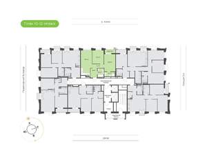 2-к квартира, вторичка, 68м2, 10/16 этаж