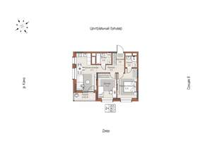 2-к квартира, строящийся дом, 60м2, 2/19 этаж