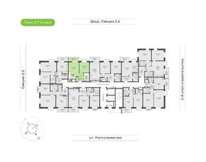 2-к квартира, вторичка, 40м2, 7/14 этаж