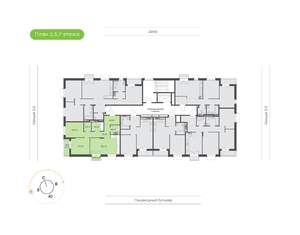 2-к квартира, вторичка, 66м2, 3/9 этаж