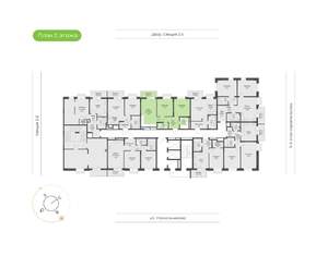 3-к квартира, вторичка, 60м2, 2/14 этаж