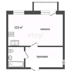 Студия квартира, вторичка, 31м2, 3/4 этаж