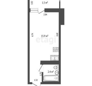 Студия квартира, вторичка, 18м2, 10/10 этаж