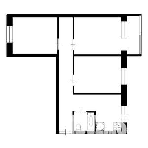 3-к квартира, вторичка, 64м2, 7/12 этаж