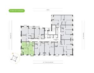2-к квартира, вторичка, 58м2, 6/16 этаж