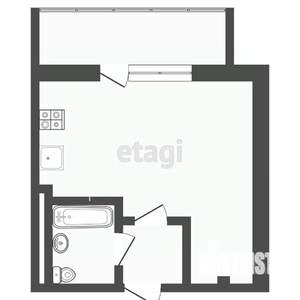 Студия квартира, вторичка, 30м2, 11/18 этаж