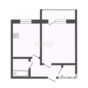 1-к квартира, вторичка, 39м2, 1/9 этаж