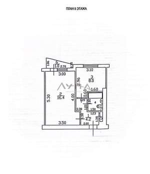 1-к квартира, вторичка, 33м2, 2/12 этаж
