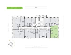 2-к квартира, вторичка, 64м2, 9/24 этаж