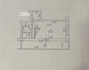 Студия квартира, вторичка, 25м2, 22/25 этаж