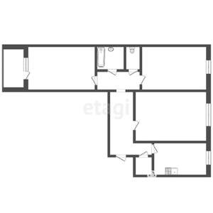 3-к квартира, вторичка, 63м2, 2/9 этаж