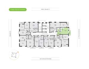 1-к квартира, вторичка, 33м2, 5/21 этаж