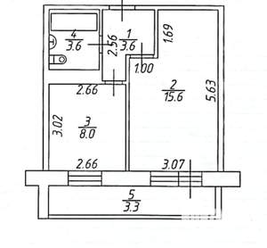 1-к квартира, вторичка, 34м2, 9/10 этаж