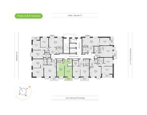 1-к квартира, вторичка, 40м2, 10/21 этаж
