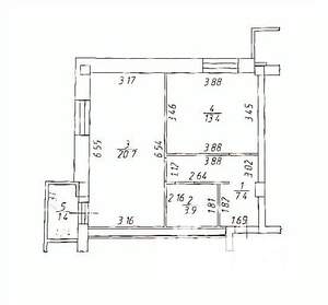 2-к квартира, вторичка, 45м2, 3/19 этаж