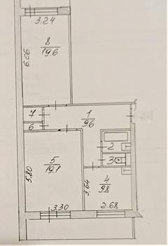 2-к квартира, вторичка, 63м2, 12/14 этаж