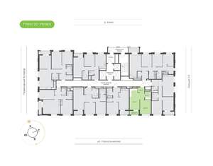 1-к квартира, вторичка, 42м2, 20/24 этаж