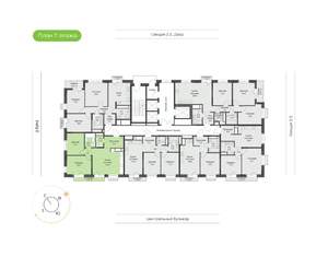 2-к квартира, вторичка, 63м2, 7/24 этаж