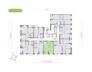 1-к квартира, вторичка, 43м2, 3/16 этаж