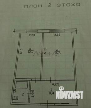2-к квартира, вторичка, 41м2, 2/5 этаж