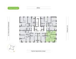3-к квартира, вторичка, 75м2, 5/20 этаж