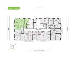 3-к квартира, вторичка, 75м2, 24/24 этаж