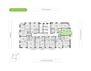 1-к квартира, вторичка, 33м2, 18/21 этаж