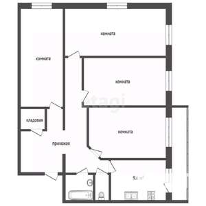 4-к квартира, вторичка, 105м2, 10/11 этаж