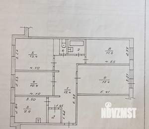 4-к квартира, вторичка, 84м2, 2/9 этаж
