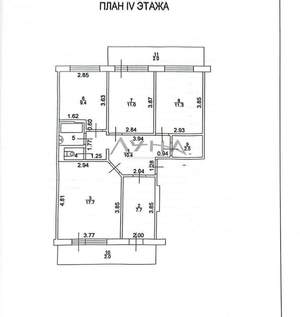 4-к квартира, вторичка, 77м2, 4/5 этаж