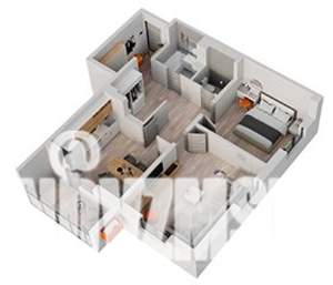 2-к квартира, вторичка, 69м2, 11/18 этаж