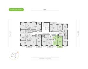 1-к квартира, вторичка, 39м2, 8/9 этаж