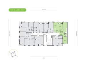 3-к квартира, вторичка, 87м2, 4/9 этаж
