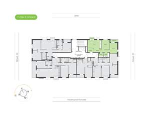 2-к квартира, вторичка, 61м2, 8/9 этаж