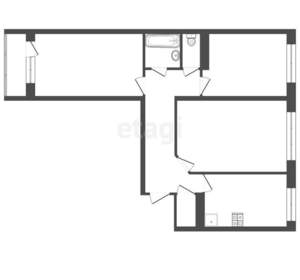 3-к квартира, вторичка, 66м2, 5/7 этаж