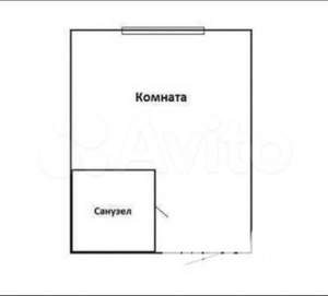 Студия квартира, вторичка, 24м2, 8/9 этаж