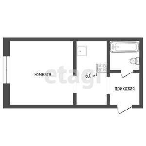 1-к квартира, вторичка, 35м2, 3/9 этаж