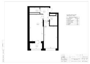 2-к квартира, строящийся дом, 54м2, 22/22 этаж