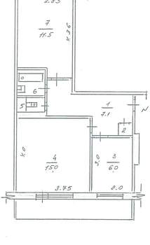 2-к квартира, вторичка, 44м2, 5/5 этаж