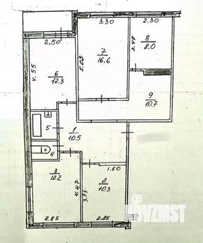 4-к квартира, вторичка, 85м2, 12/12 этаж