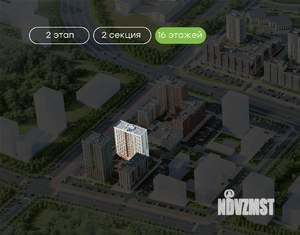 2-к квартира, вторичка, 61м2, 6/16 этаж