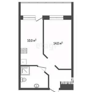 1-к квартира, вторичка, 40м2, 18/18 этаж