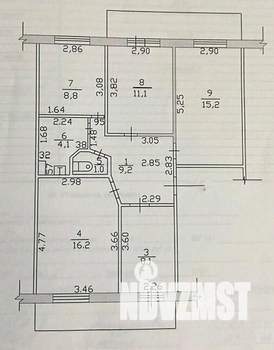 4-к квартира, вторичка, 74м2, 3/5 этаж
