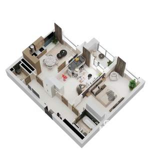 3-к квартира, строящийся дом, 73м2, 8/22 этаж