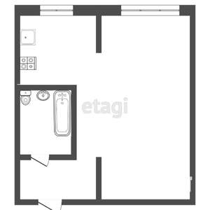 1-к квартира, вторичка, 29м2, 1/5 этаж