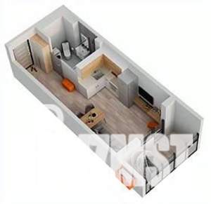 1-к квартира, строящийся дом, 27м2, 14/18 этаж