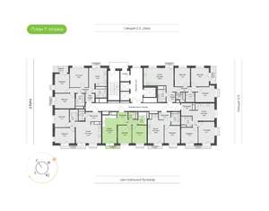 2-к квартира, вторичка, 55м2, 7/24 этаж